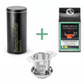 Bio Tee-Entdecker-Set Bengalische Mischung: Teedose, Filter und Teebeutel-Packung